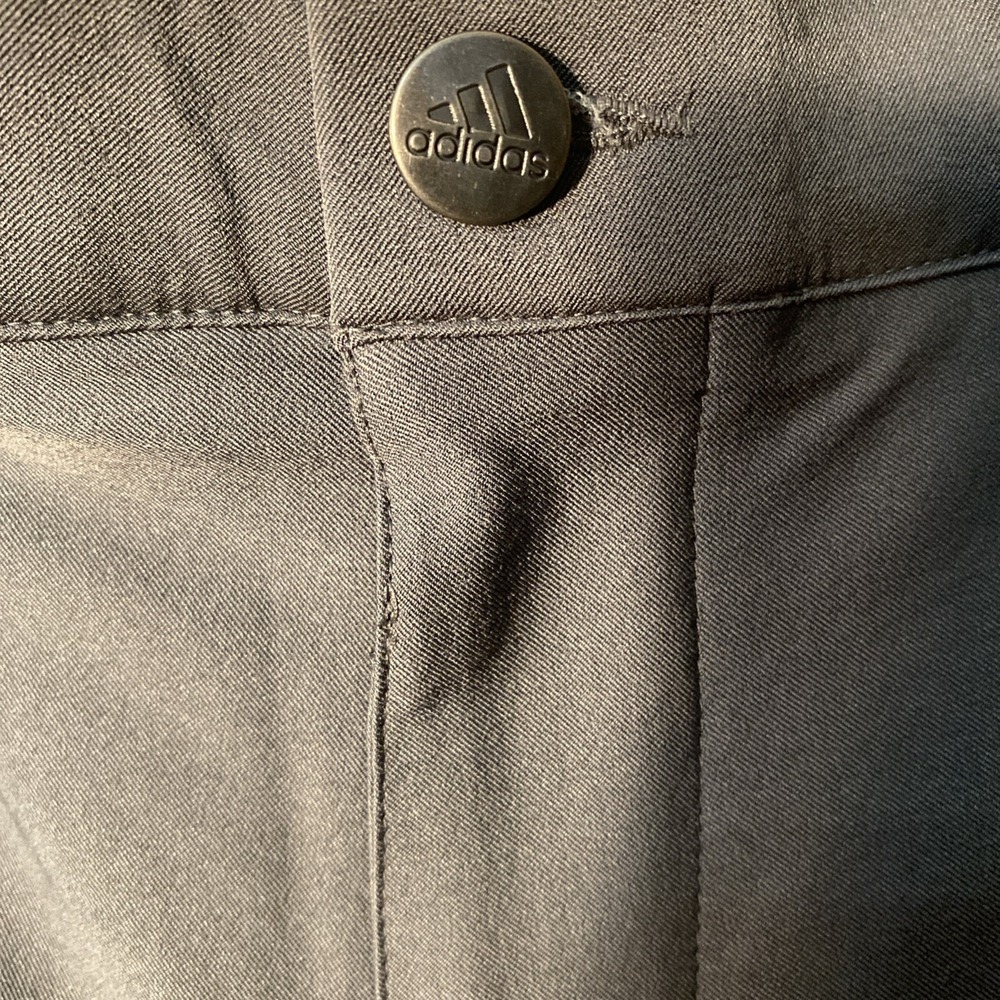 Adidas Golf Pants Men 34 x 32 Gray Stretch Straight Polyester Nylon Spandex - Picture 2 of 8
